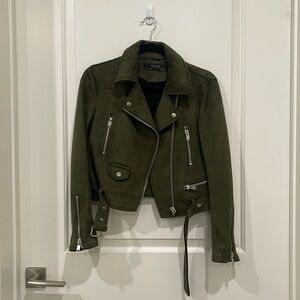 Zara Suede Moto Jacket